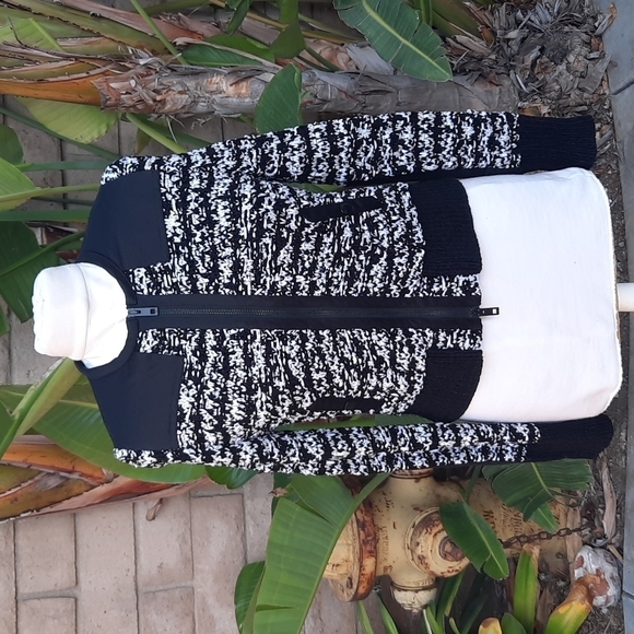 Rag & Bone black white Knit Sweater Blazer extra small - Picture 1 of 11